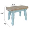 dwellington Farmhouse Wooden Step Stool - Rustic Solid Wood Design,