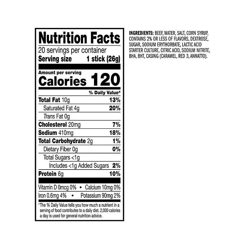 Jack Link's Original Beef Sticks, 0.92 oz., 20 pk. FREE