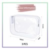 Jotia 3Pcs Clear Toiletry Bags, Clear Cosmetic Makeup Bag with