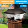 SUNWIND Solar Post Cap Lights Outdoor 4x4 LED Solar Garden