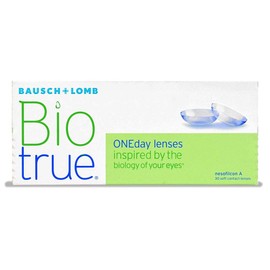 Biotrue, ONEday, clear, 30, BC 8.6 millimeters, DIA 14.2 millimeters, -5.25 diopters