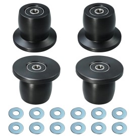 Vsttar Qty.4 Machined Wheels/Rollers Compatible with Total Gym Replacement, F...