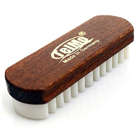 TelMo Brown Suede Brush, Suede Brush, Nubuck Brush with Crepe Pad (125 x 42 mm)