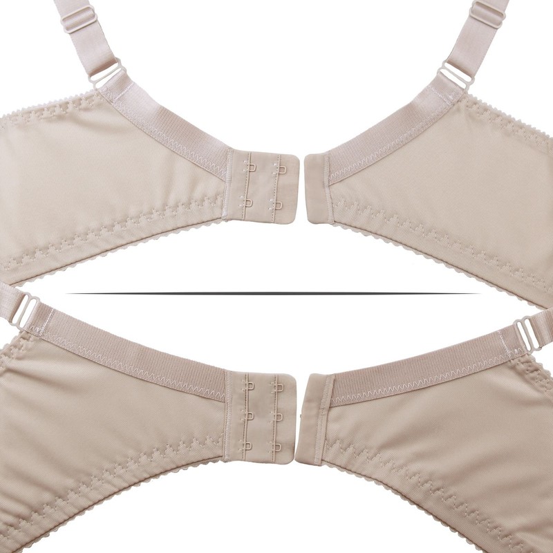 frugue Comfort Wireless Non Wired Support Bra Beige 42 F