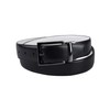Haggar Men's Reversible Belt Dress and Casual, White/Black, Small, white/black