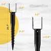 CRIZTA Premium No Dig Ground Anchor DIY Screw in U-Model