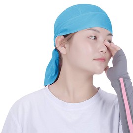 JIAHG Sports Bandana Cap Hat Quick-Drying Anti-UV Protection Women Men Headscarf Pirate Hat Biker Scarf Headband Bicycle Cycling Motorcycle Headwear Hat
