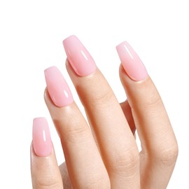 AILLSA Nail Dip Powder Sheer Pink Nail Dipping Powder Translucent Jelly Nude Pink Dip Powder Colors for Nail Art French Manicure at Home Easy to Use Neutral Dip Powder for Christmas Gift (1 Oz)