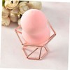 Healeved 3pcs Stainless Steel Powder Puff Holders Elegant Storage Racks