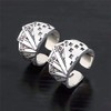 Punk Silver Plated Poker Ring Adjustable Ace of Spades Open