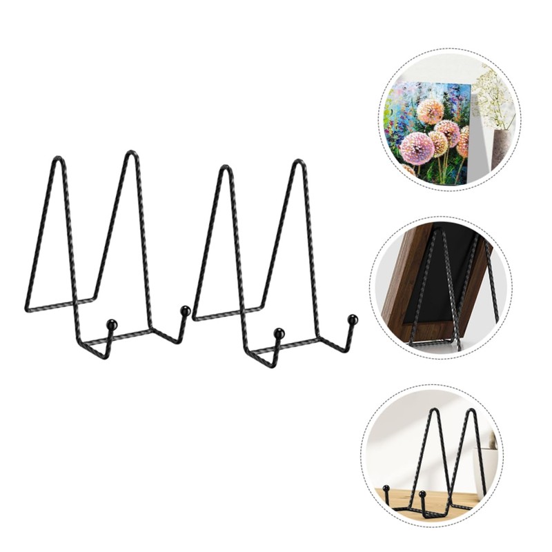 BIUDECO Strong Plate Holder Stand Picture Frame Display Mini Plate