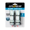 LifeGear 41-3832 Mini Max 100 Lumen Flashlight - 2 Pack