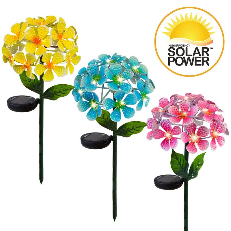Touch Of ECO FLORALITE - Lámpara solar LED de metal