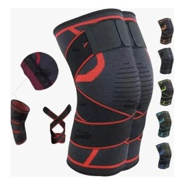 1 Par Rodilleras Elásticas Deportivas Premium Compresion Gym                                                                                          