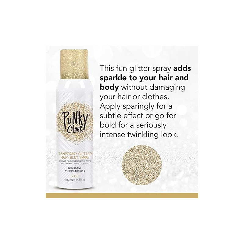 jerome russell Build Temporary Hair Color Spray, Gold, 3.5 Ounce