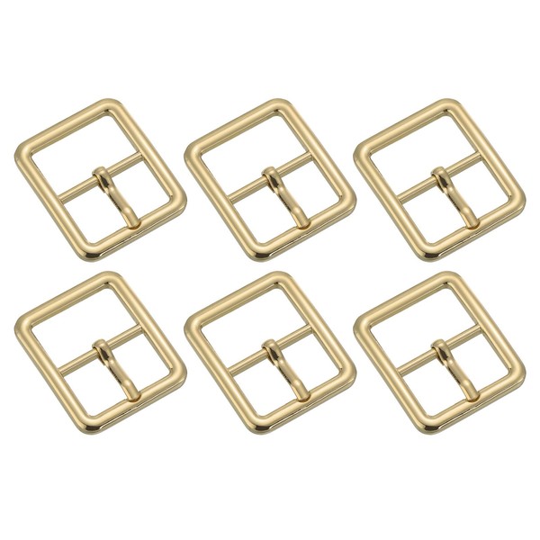 uxcell Metal Roller Buckle, 6Pcs 1.02 Inch Single Prong Belt