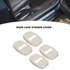 4PCS Door Lock Striker Cover Stainless Steel Strong Protection Replacement