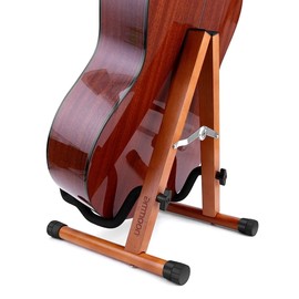 ammoon Portable Solid Wood Guitar Stand Holder Birch Wood Detachable String Instrument Bracket for Electric Acoustic Guitars Bass