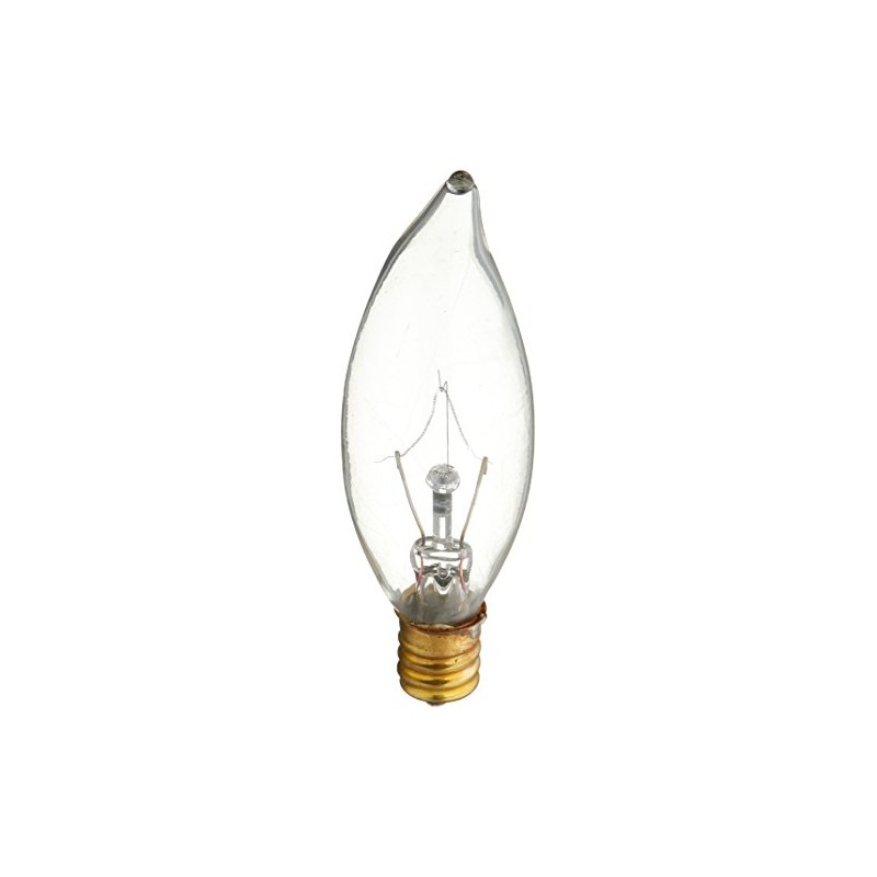 Satco Products S3774 120-Volt 25CA8 Candelabra Base Clear Light Bulb