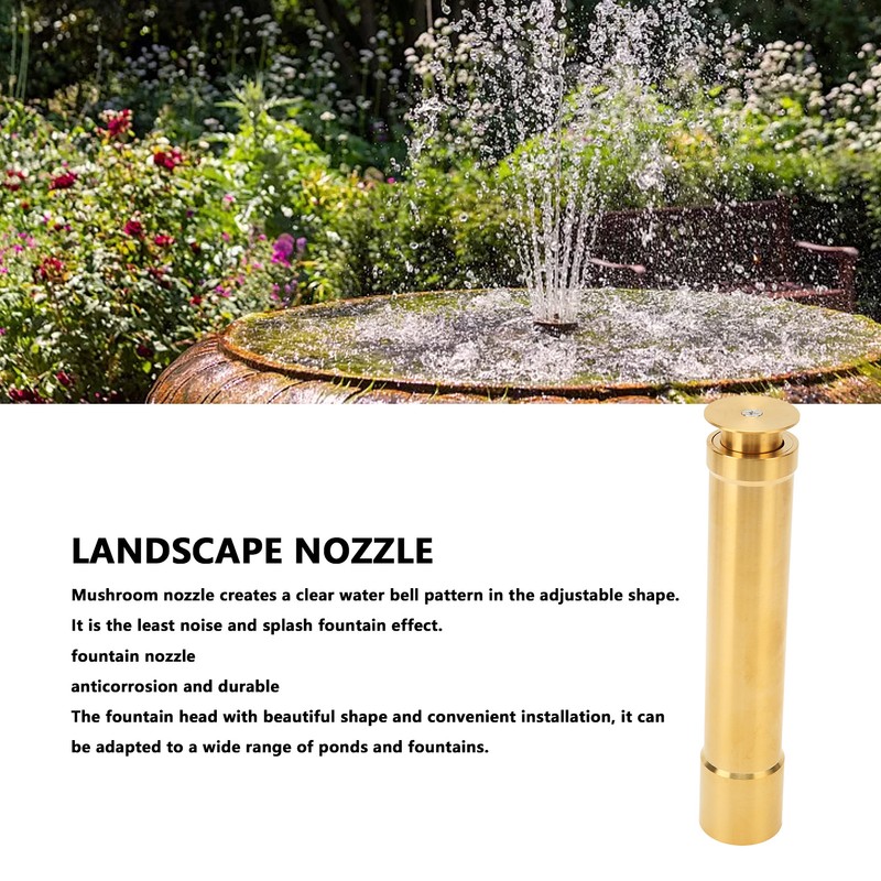 G1in Adjustable Mushroom Fountain Nozzle with Music Dynamic Landscape Effects