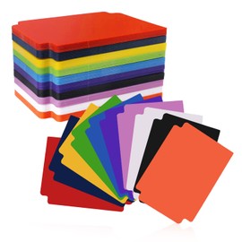 Pack of 100 Card Dividers, 93 x 69 mm Card Separator Trading Cards, Plastic MTG Card Divider Cards, Sorting Tabs for Games, Sports, Storage Boxes, Folders (10 Colours)