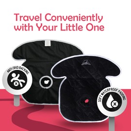 Bear and Care - Piddle Pads - Strollers, Bouncers & Car Seat Pad, Waterproof & Machine-Washable Cover on Car Potty for Toddler, Toilet Training Seat Covers, 3 Count Piddle Pads Carseat Pad (Pack of 1)