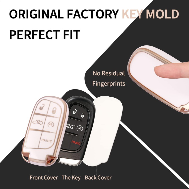 TANGSEN Key Fob Cover Soft TPU Full Protection Key case