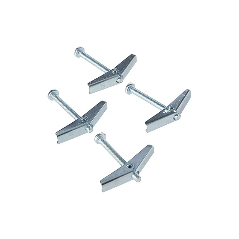 Merriway BH02495 (4 Pcs) Wing Spring Toggle with Machine Screw