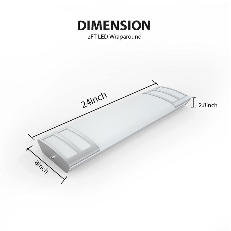 FAITHSAIL 2FT LED Light Fixture 20W, 2200lm, 4000K Neutral White,