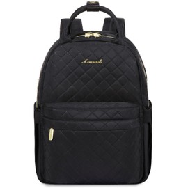 LOVEVOOK Mini Backpack Purse for Women Cute Small Backpack, Light Weight Fashion Daypack for Work Travel Daily Backpack (Black Quilted)