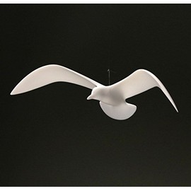 Seagull Mobile Sculpture by John Perry 14in Wing-span Hovering Wings down style