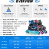 Adjustable Inline Skates for Kids Youth with Light up Wheels,Illuminating