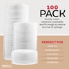 Durameg [800 Count - 12 oz.] PET Crystal Clear Plastic