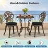 Wellsin Outdoor Bistro Chair Cushions, 3-Layer Waterproof Round Outdoor Cushions