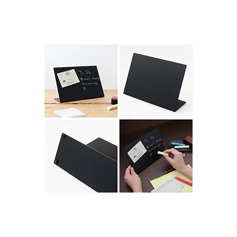 Dulton K955-1264-13 Metal Chalkboard 13 Tabletop Type Chalkboard Stand, Magnet,