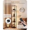 GOEBLESON 64.2" Display Shelf with Light, Modern Corner Floor Lampe