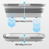 Large Collapsible Plastic Bucket with Wheels, 17L (4.5 Gallons) Cleaning