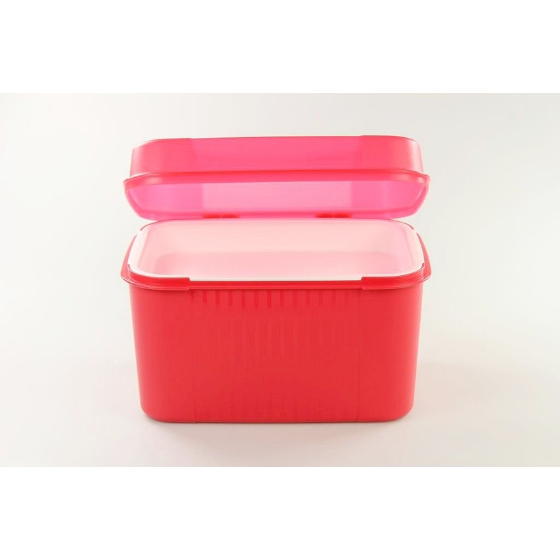 TUPPERWARE Apollo Royal 17586 Treasure Chest 7.3 L Strawberry Red
