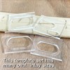 Monliful Pack of 4 Oval Inlay Template Set Router Templates