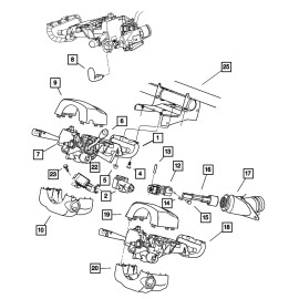 Mopar Genuine Mopar Steering Coupling Upper 4698256AB
