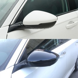 ZiWen Sport Carbon Fiber Gloss Black Door Rearview Mirror Cover Trim For Honda Accord 2018-2025 (Gloss Black)