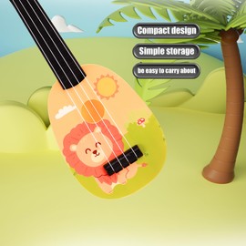 Aoutou 14Inch Ukulele Guitar - Beginner Musical Instrument Toy for Boys & Girls , Hawaiian Mini Guitar , Perfect Birthday for Early （Yellow）