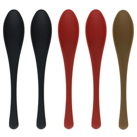 Takagi Rice Infused Eco-Friendly Spoons, Cutlery, Mouth-friendly, Black, Red, Yellow, 5-Piece Set, Black, 2-Piece Red, 2-Piece Yellow, 1-Piece Dishwasher Safe, Eco-friendly Spoon, Cutlery