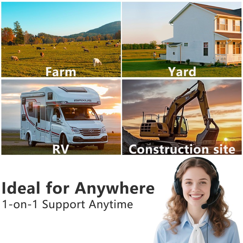 4G LTE Cellular Solar Powered Security Camera Wireless Outdoor, No