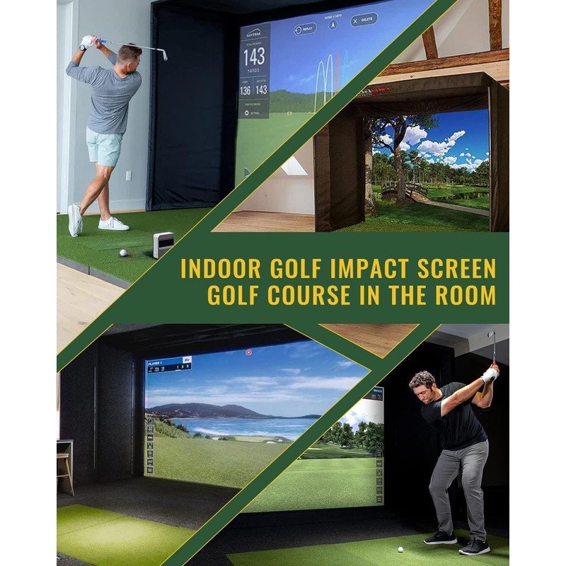Golf Simulator Impact Screen（118 * 78 98 * 98 118