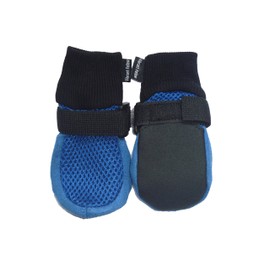 Vibrant Fellow Paw Protector Dog Boots Breathable Protective and Skid-proof Colour Blue Set of 4 Size X-Small