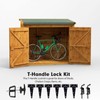 BTEOBFY Double Door Shed Hardware Kit -Includes Window and Door/Window