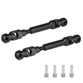 2pcs Hobbyfire 1/10 RC Crawler Drive Shafts Steel Universal Joint Driveshaft Heavy Duty for Axial SCX10 II III TRX4 Redcat Gen8 Gen7 Element Upgrades Parts(94-130mm)