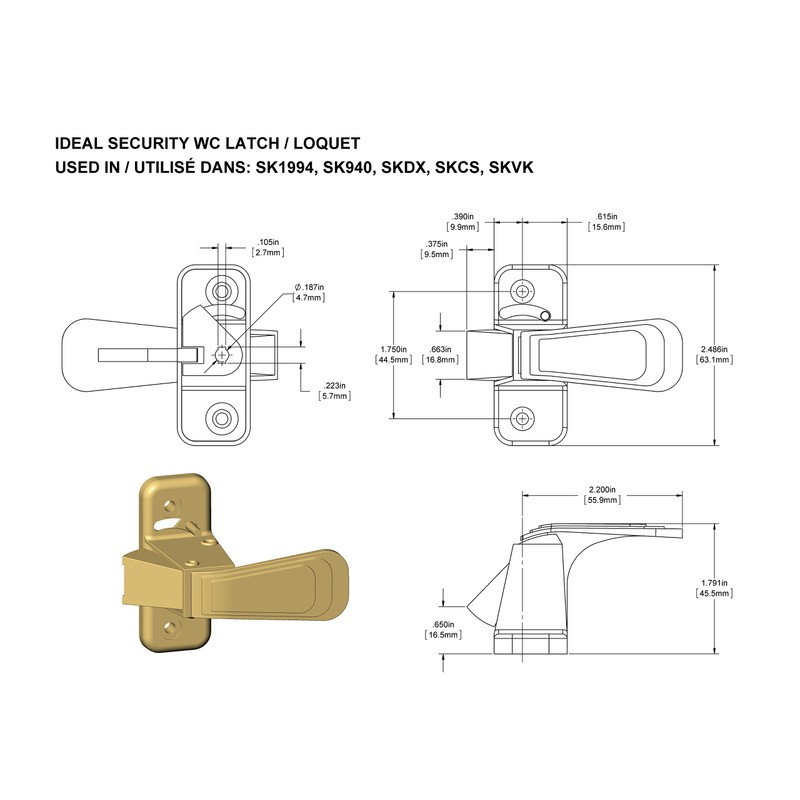 Ideal Security WCMG WC Storm and Screen Doors with Night