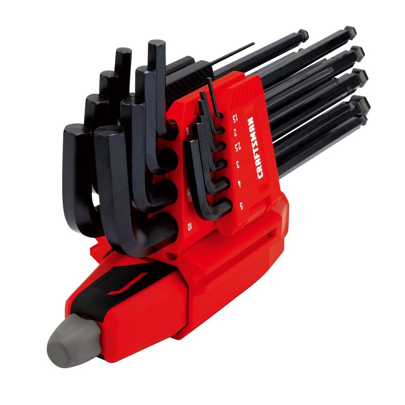 CRAFTSMAN Universal L-to-T Allen Wrench Hex Key Set, 20 Piece